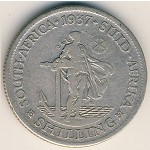 South Africa, 1 shilling, 1937–1947