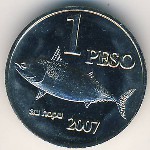 Остров Пасхи., 1 песо (2007–2014 г.)