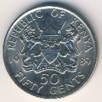 Кения, 50 центов (1978–1989 г.)