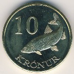 Фарерские острова, 10 крон (2011 г.)