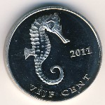 Остров Святого Евстафия, 5 центов (2011 г.)