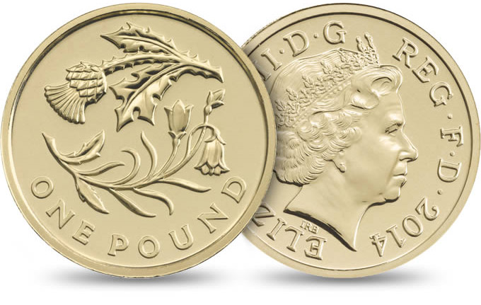 2014 Ireland £1 Coin