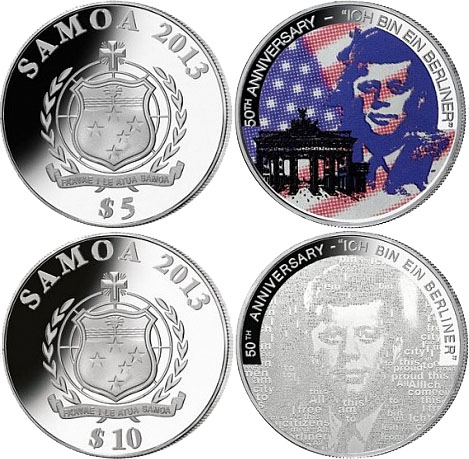 Монеты Самоа 2013 года
