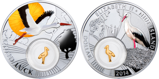 Coin "Stork"