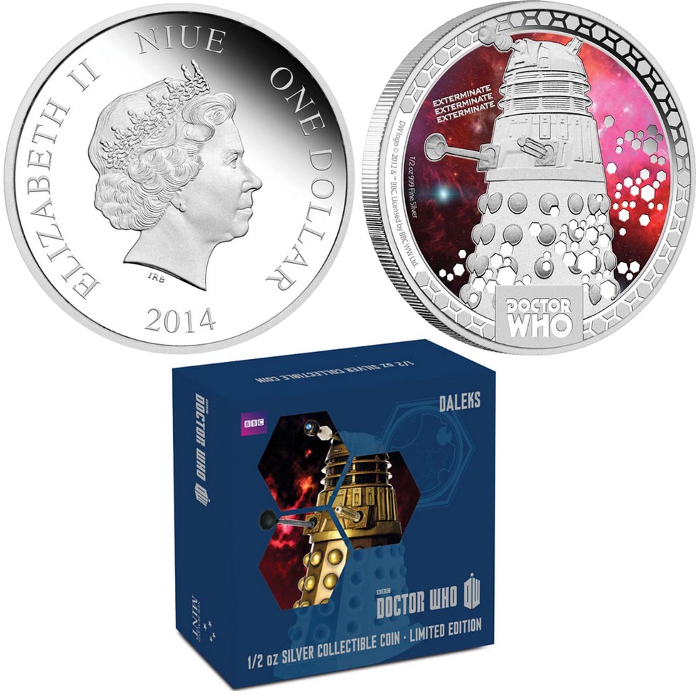 Doctor Who Monsters – Daleks 2014 One-Half Ounce Silver Proof Coin