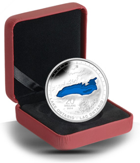 Royal Canadian Mint image of its 2014 Lake Ontario Silver Coin