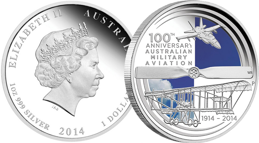 100 Years of Australian Military Aviation 2014 1oz Silver Proof Coin