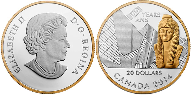 Монета «100-летие Королевского музея Онтарио» 
