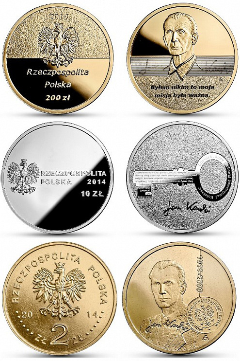 Монеты «Сто лет со дня рождения Яна Карского»