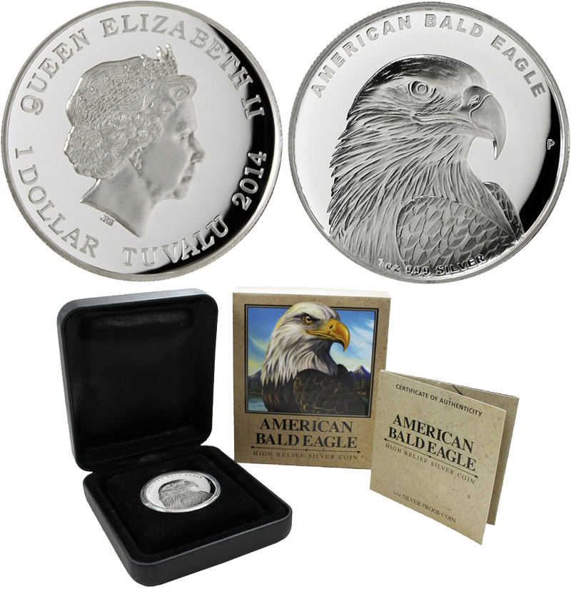 Монета «Белоголовый орлан»