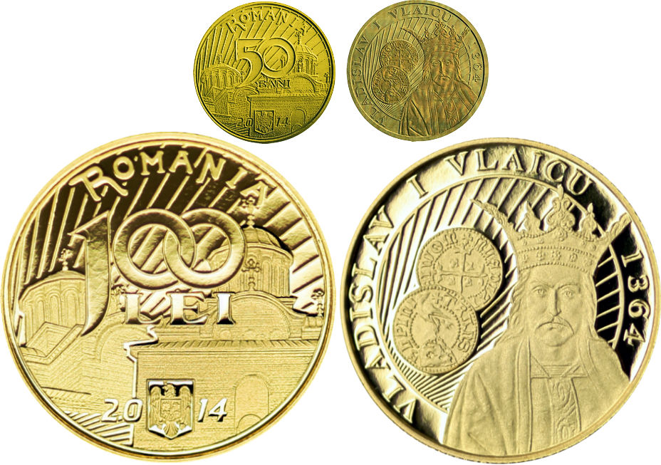 Монета «650 лет начала правления Владислава I Влайку»