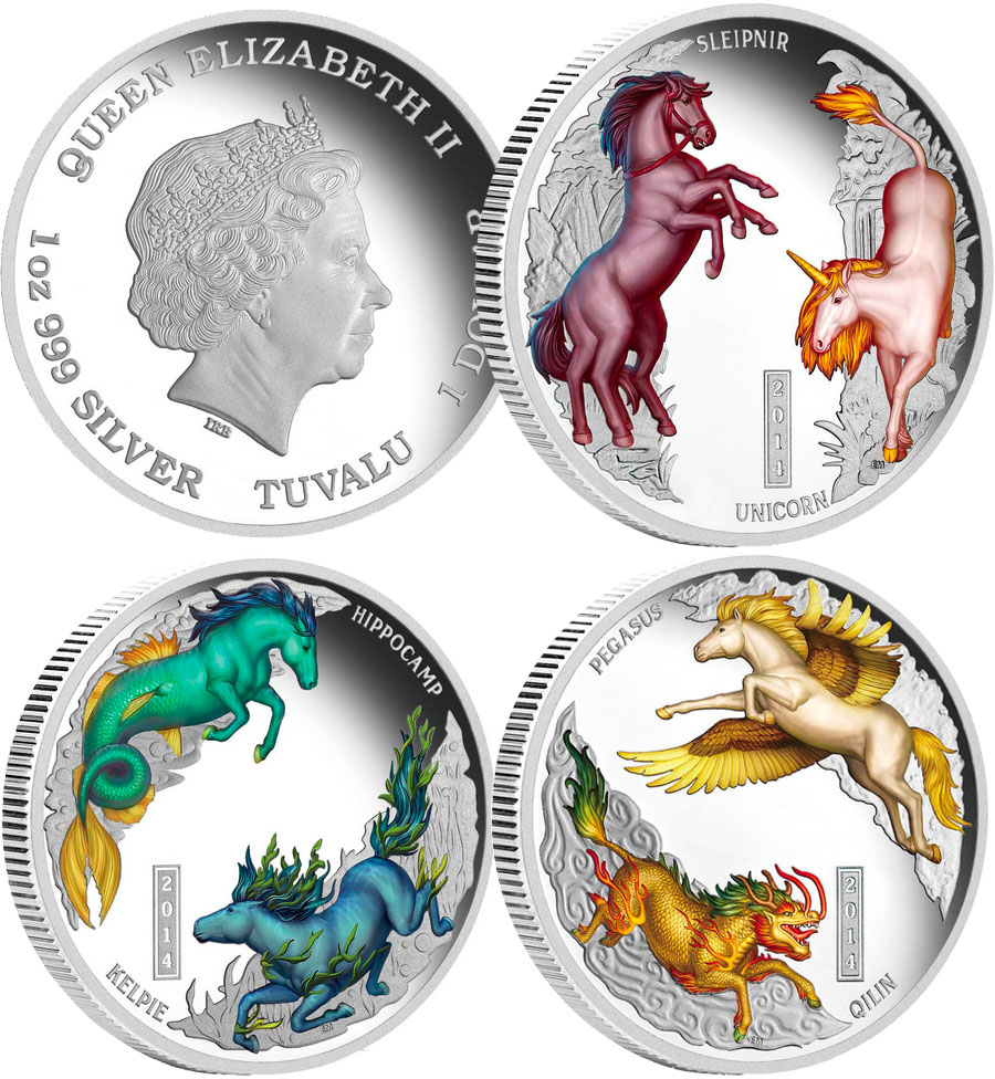 Horses of Lore and Legend 1oz Silver Proof Three-Coin Set