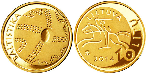 Lithuania Science and Baltic Studies Feature on New Gold Coin