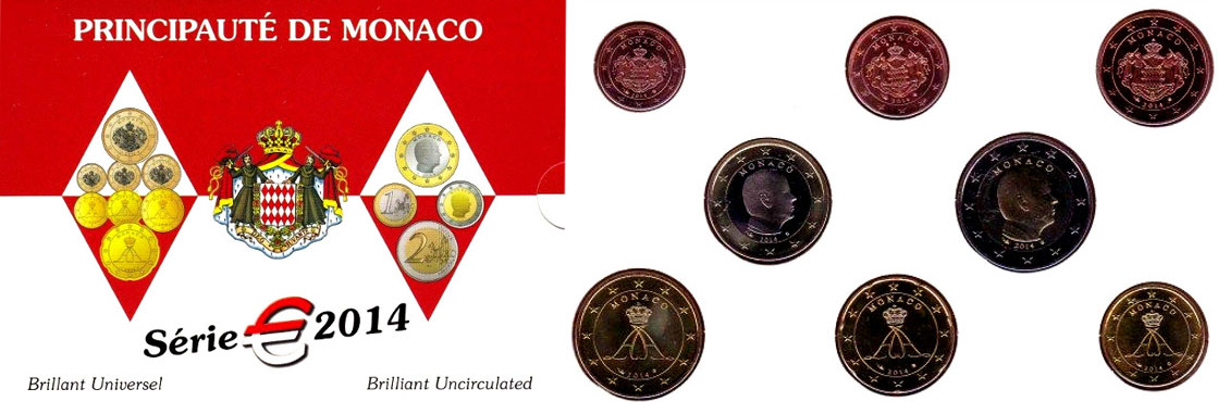 Монеты Монако 2014 года