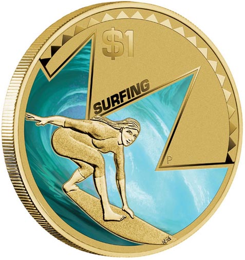 Монета «Серфинг»