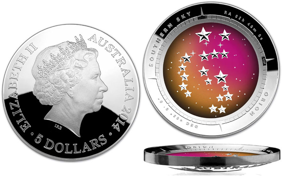 Southern Sky Orion $5 Silver Coin