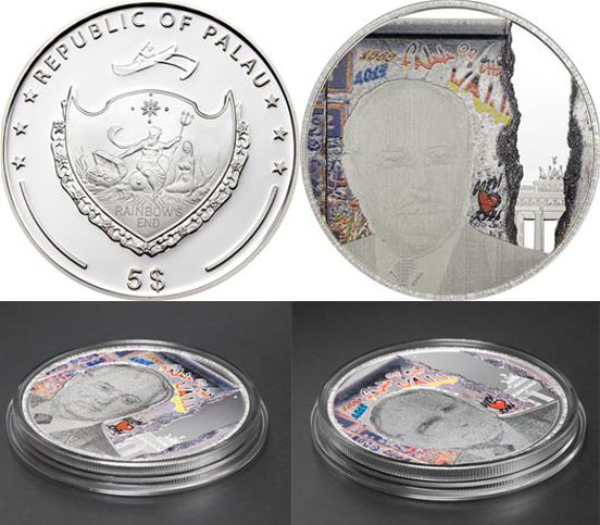 Монета «25 лет со дня падения Берлинской стены»
