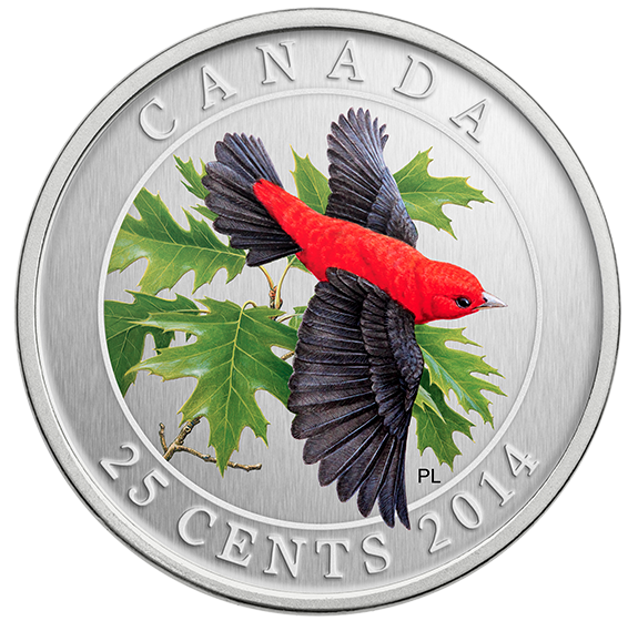 Scarlet Tanager — Coloured Coin