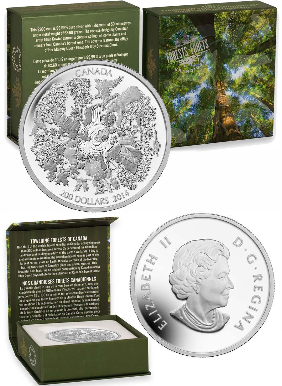 Монета «Возвышающийся лес»
