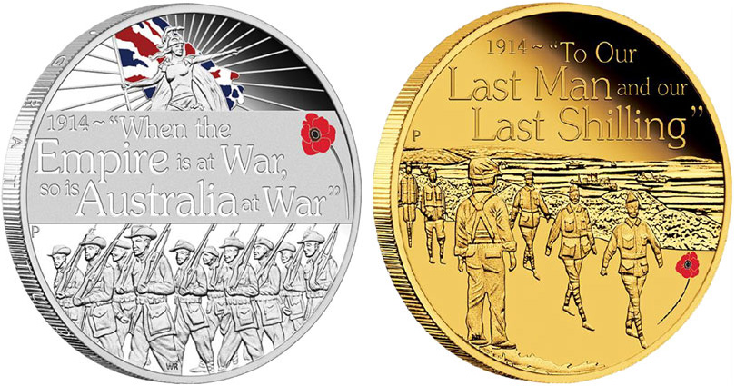 100th Anniversary of the First World War coins