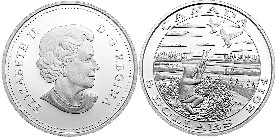 Final coin in the series "Tradition of Hunting" - "Canada Goose"