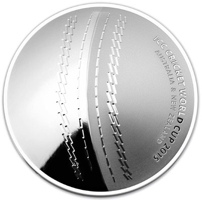 Куполообразная монета, посвященная Чемпионату мира по крикету