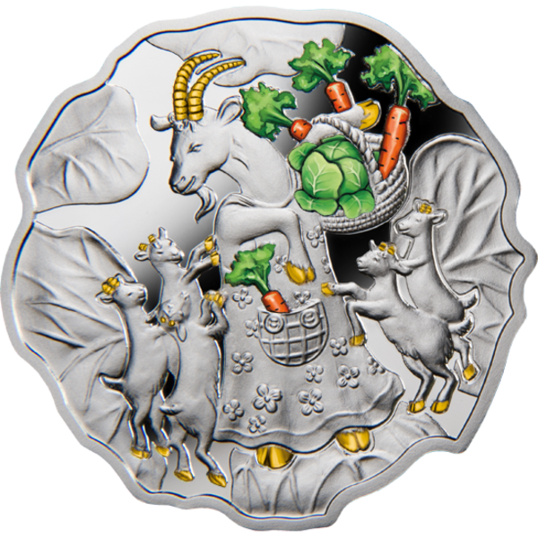 Ниуэ 1 доллар 2015 год козы, капуста