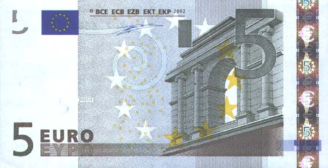 Новые банкноты 5 евро
