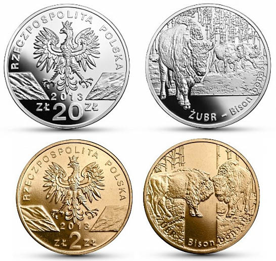 Монеты «Зубр»