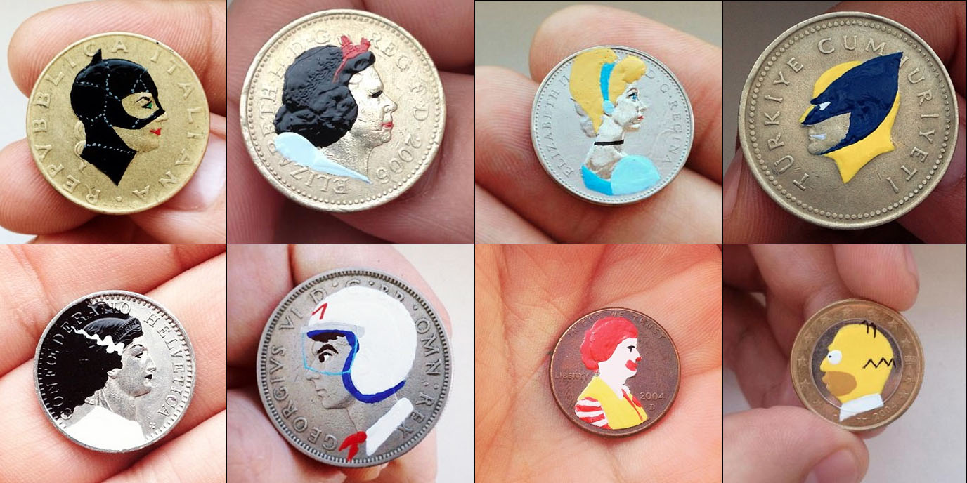 “Tales You Lose” coin’s portraits by Andre Levy