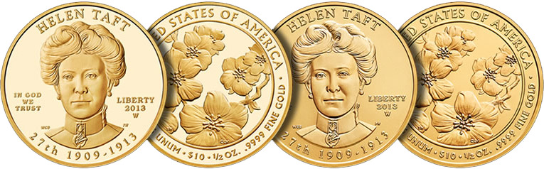 2013 Helen Taft First Spouse Gold Coins Released