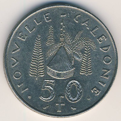 New Caledonia, 50 francs, 1972–2005