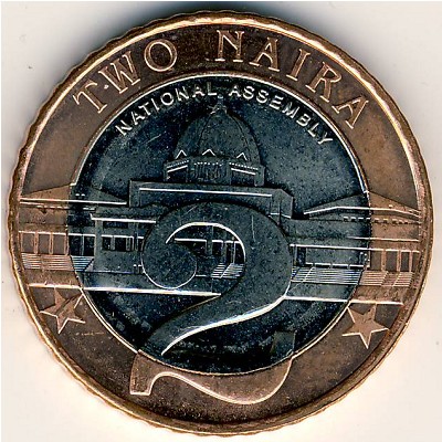 Nigeria, 2 naira, 2006