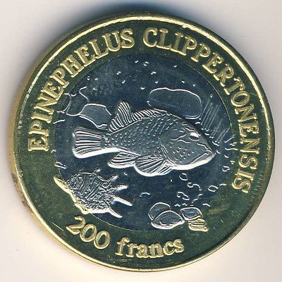 Clipperton Island., 200 francs, 2011