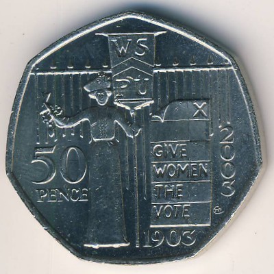 Great Britain, 50 pence, 2003
