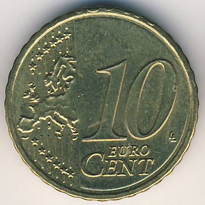 Austria, 10 euro cent, 2008–2020
