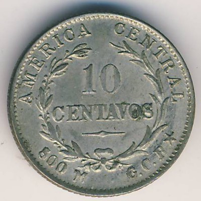Коста-Рика, 10 сентимо (1917 г.)