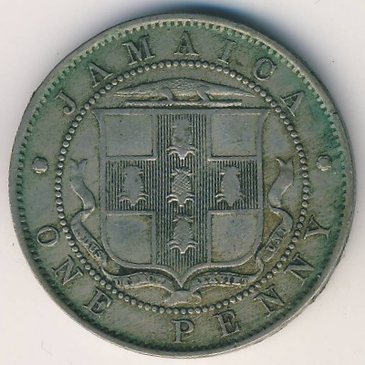 Jamaica, 1 penny, 1904–1910