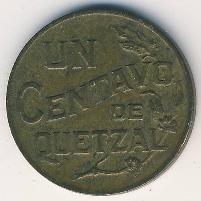 Guatemala, 1 centavo, 1943–1944