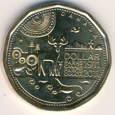 Canada, 1 dollar, 2011