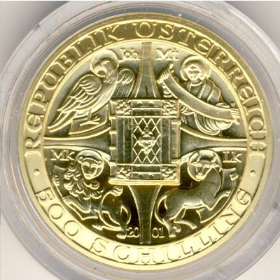 Австрия, 500 шиллингов (2001 г.)