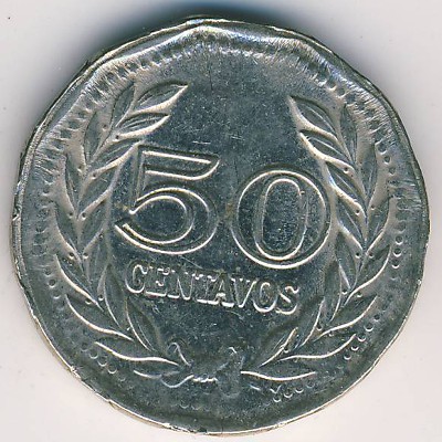 Colombia, 50 centavos, 1979–1982