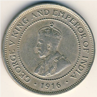 Jamaica, 1/2 penny, 1914–1928