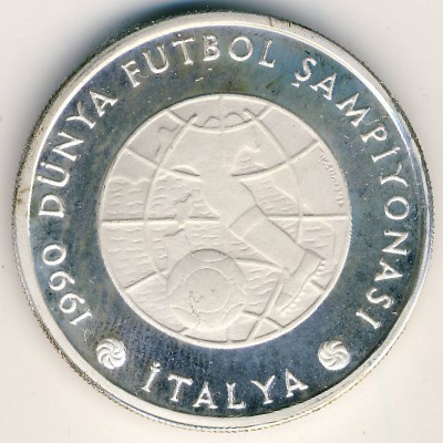 Turkey, 20000 lira, 1990