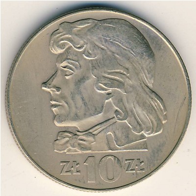Poland, 10 zlotych, 1969–1973