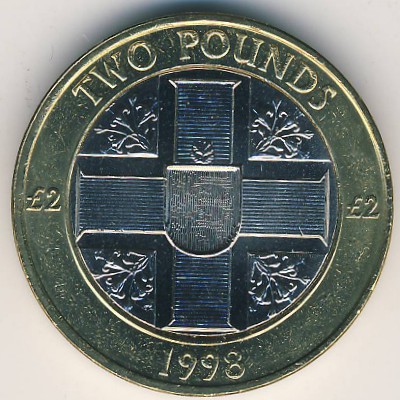 Guernsey, 2 pounds, 1998–2006
