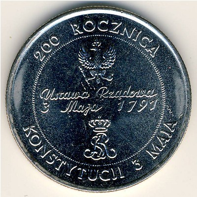 Poland, 10000 zlotych, 1991