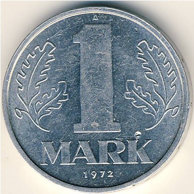German Democratic Republic, 1 mark, 1972