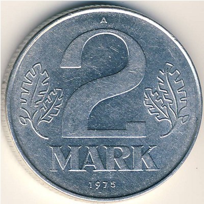 German Democratic Republic, 2 mark, 1972–1990