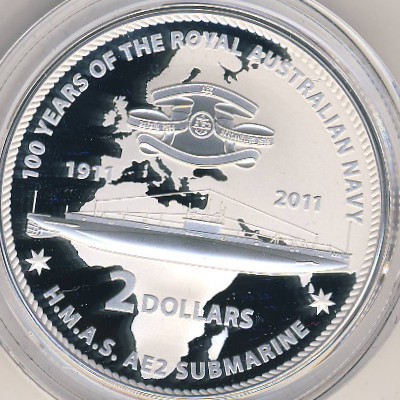 Australia, 2 dollars, 2011